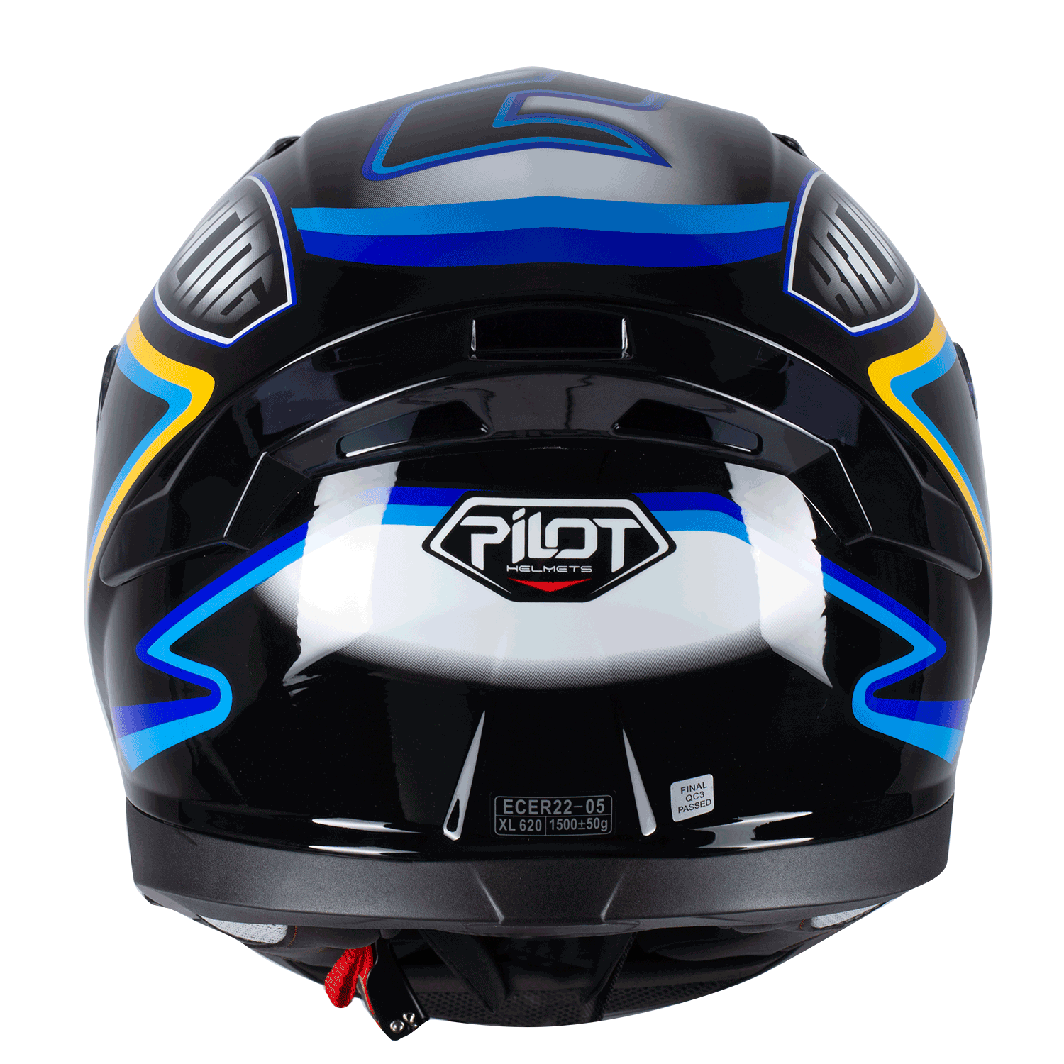 Κράνος Pilot Snake SV Racing μαύρο/μπλε/κίτρινο gloss