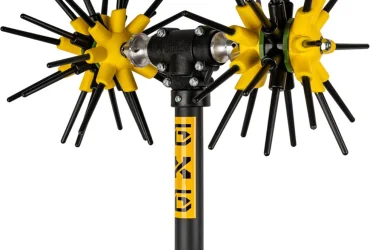 Αγγελής Asteras Max 6×6 Ελαιοραβδιστικό Μπαταρίας Αχινός 400W με Επεκτάσιμο Κοντάρι Carbon 3m και Βάρος 2.95kg