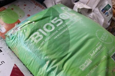 Βιολογικό Λίπασμα Biosol 8-1-1 + 85% Οργανική Ουσία 25kg
