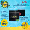 AEG TU5PB43APB+ORS64A00XB Σετ Φούρνος Εστία + Δώρο σκούπα Stick